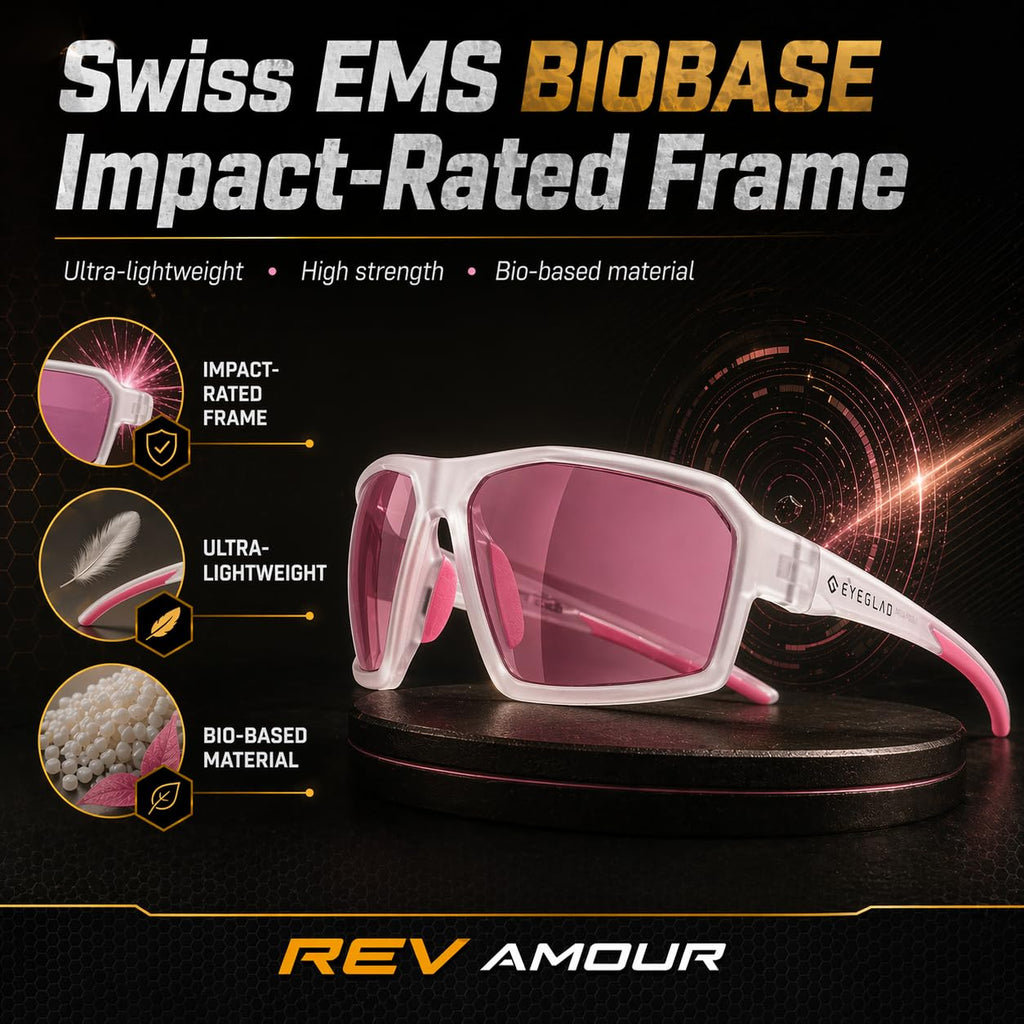 REV Amour Z87+ Safety Glasses UV400 (Blush Drift)