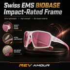 REV Amour Z87+ Safety Glasses UV400 (Blush Drift)