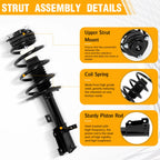 TRIL GEAR Front Complete Struts Assembly w/Coil Spring 172509 172510, 2PCS