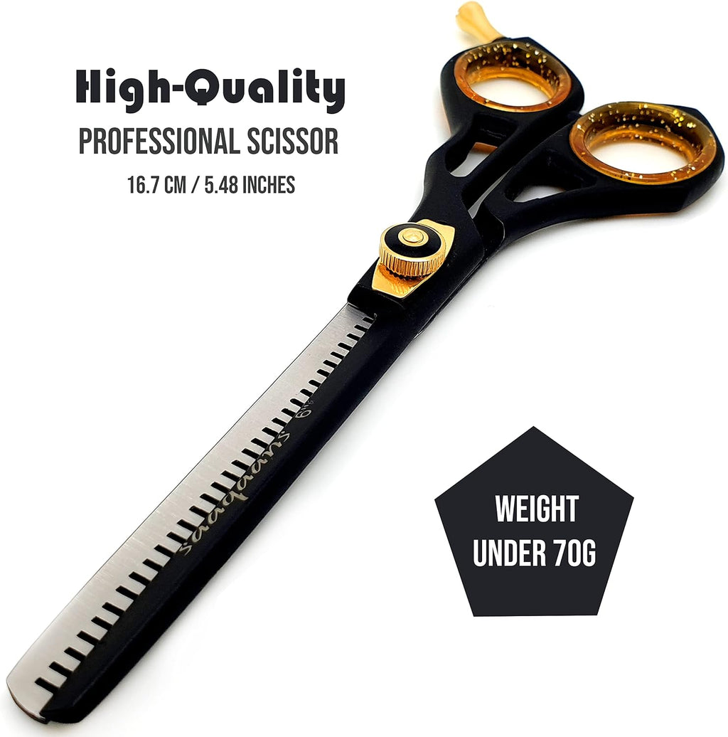 Professional Barber Shears Kit Tools - Hair Cutting Scissors Set for Hairdresser/Hair Salon + Thinning/Texture
