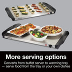 Electric Buffet Server & Food Warmer With Lids