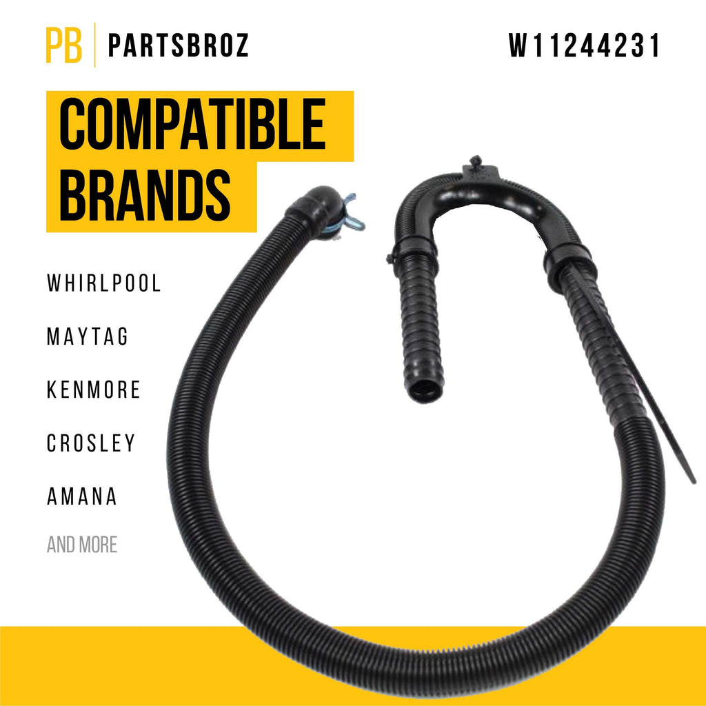 Washer Drain Hose for Whirlpool WTW8127LW2