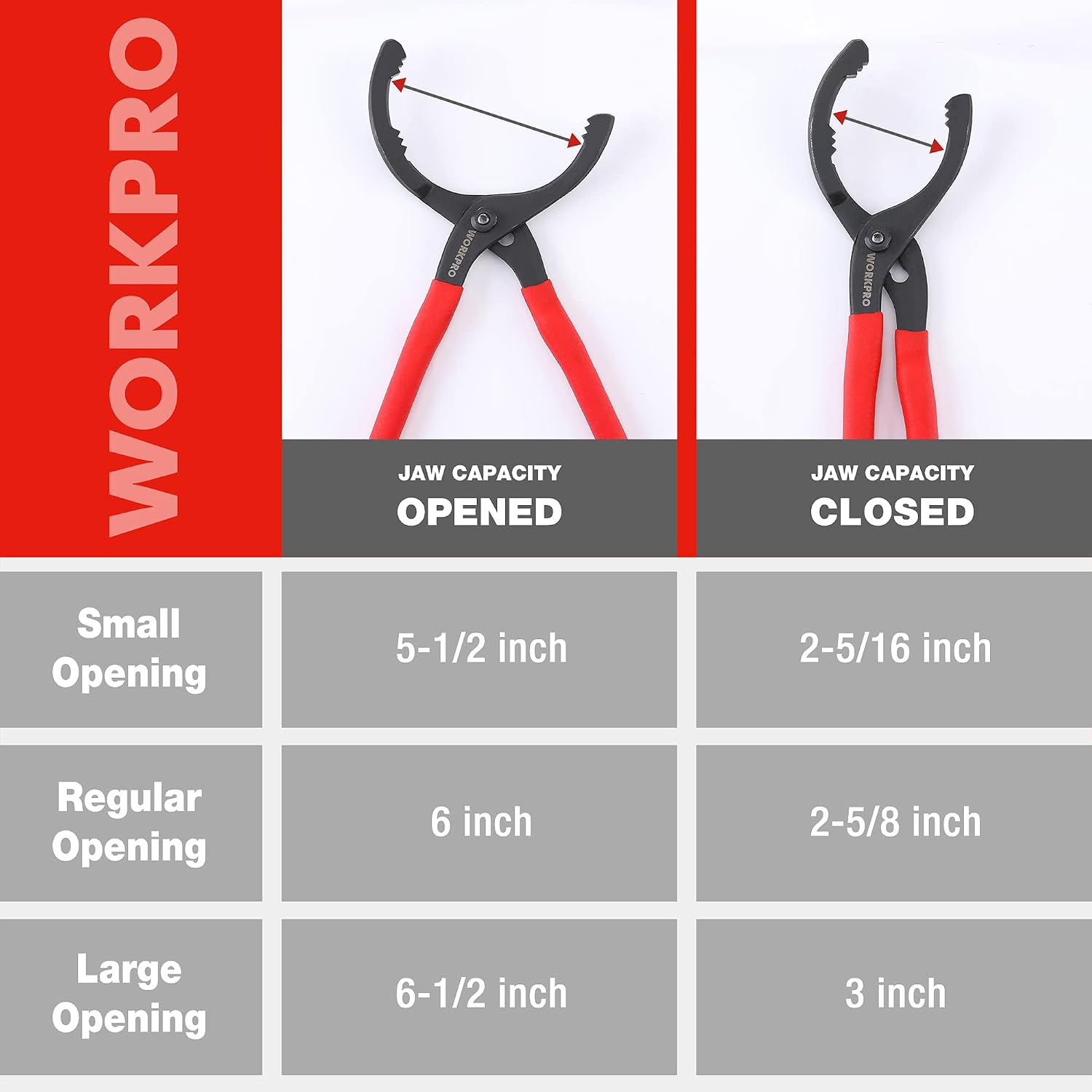 12" Adjustable Oil Filter Pliers, Wrench Adjustable Oil Filter Removal Tool, Ideal For Engine Filters, Conduit, &