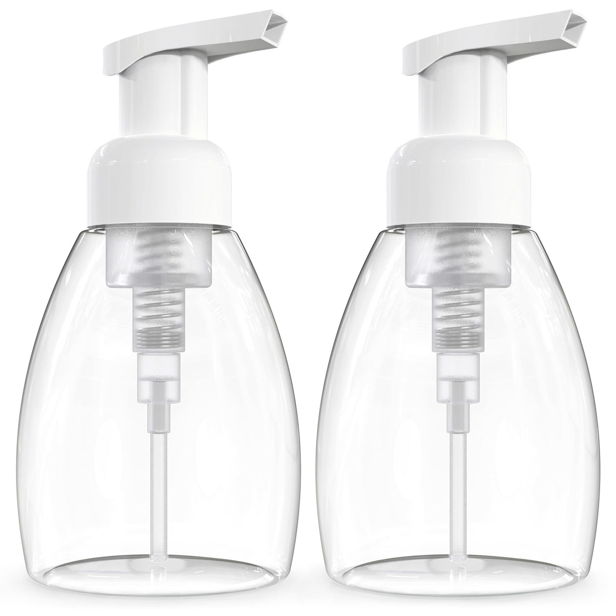 Foaming Soap Dispenser Pump Bottles, BPA Free Empty Refillable Plastic Container for Liquid Soap - Kitchen, Bathroom