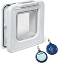 Elite I.D. Disc Cat Flap with Timer Control, White