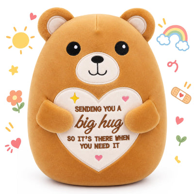 Big Hug Teddy Bear Stuffed Animal, 8 Inch Emotional Support Plush