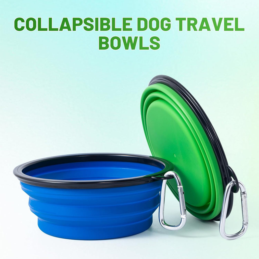 Dog Bowl Pet Collapsible Bowls, 2 Pack Collapsible Dog Water Bowls for Cats Dogs, Portable Pet Feeding Watering Dish