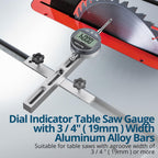 Digital Table Saw Gauge with Dial Indicator 0-1 Inch Range