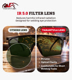 Welding Safety Glasses, IR 5.0 Shade Lens, ANSI Z87.1 Certified