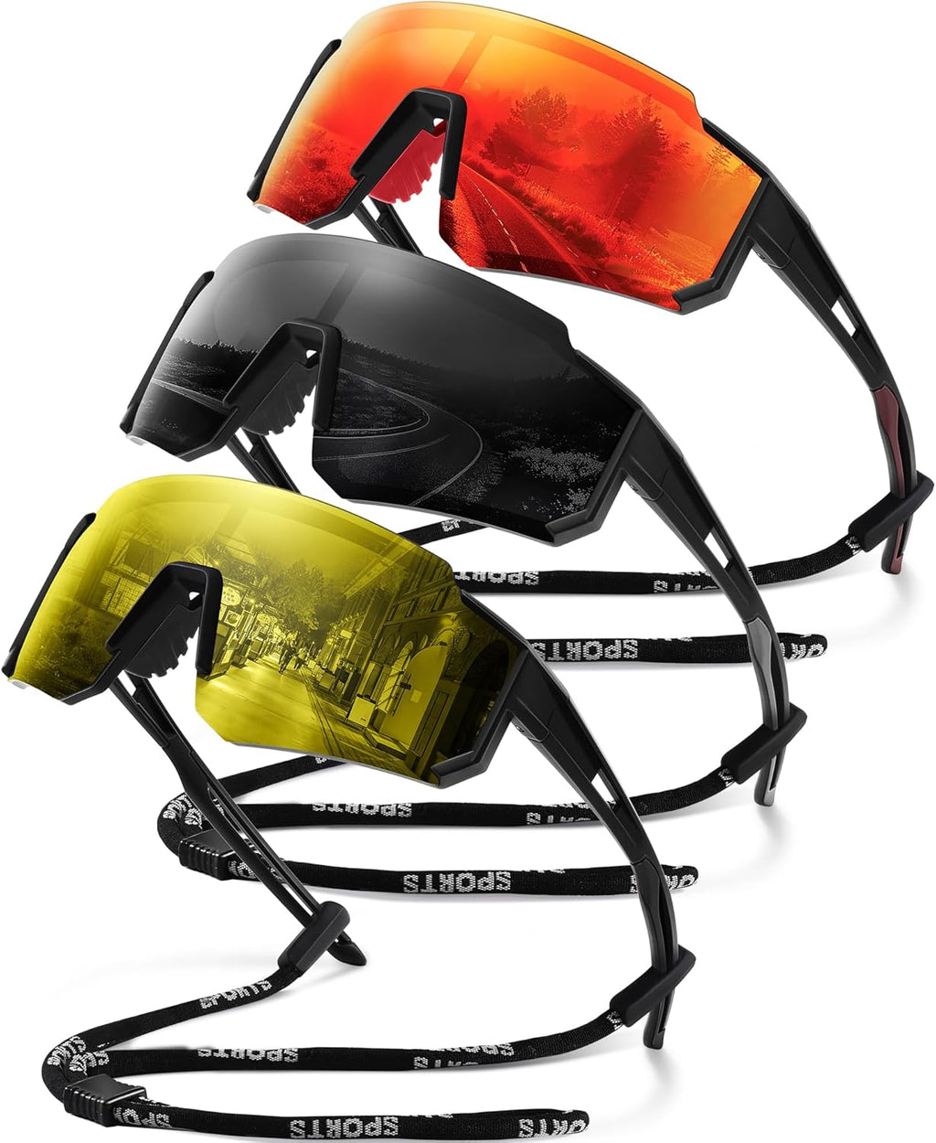 Polarized Sport Sunglasses Men Women TR90 Lightweight UV400 | Polarized Sport Sunglasses with TR90 Lightweight Frame
