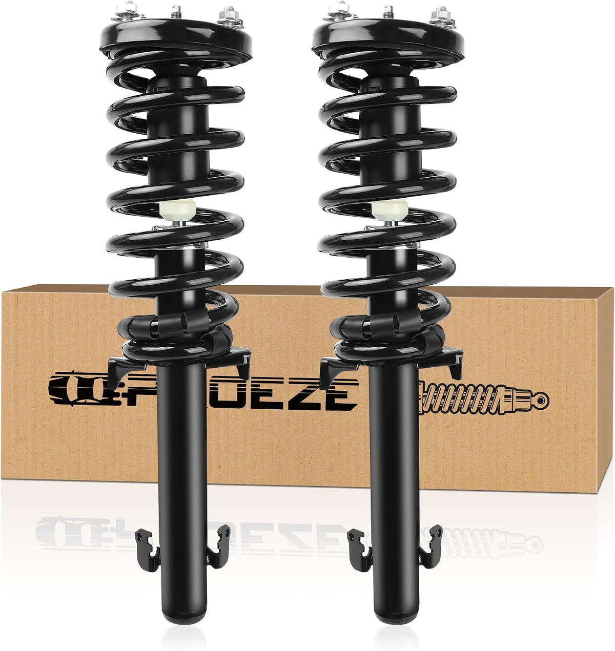 PROEZE Front Strut Assembly for 2008-2012 Accord, Shock Absorber Front with Coil Springs Replace 172562L,172562R, Driver and Passenger Side, 2PCS