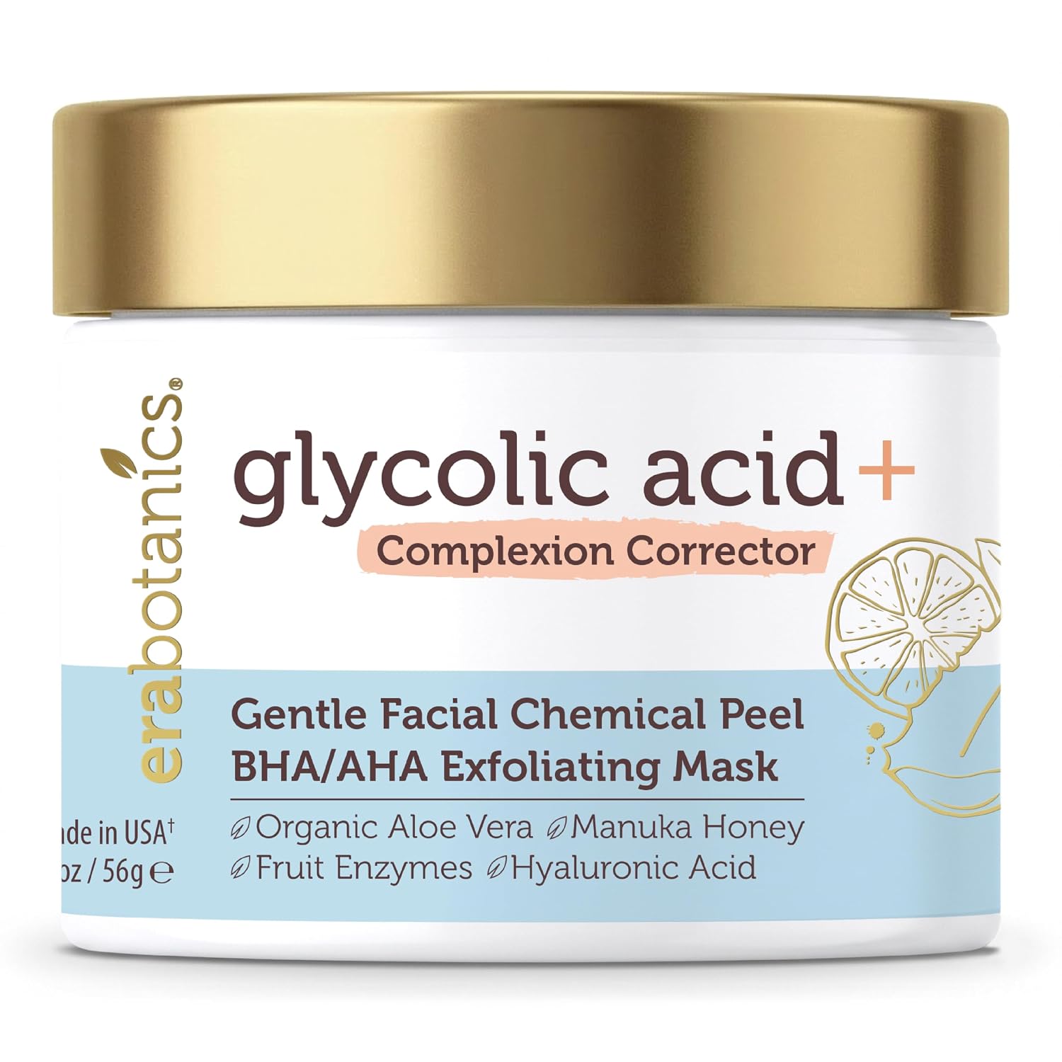 Glycolic Acid Chemical Peel for Face - Gentle AHA BHA Exfoliant Mask | At-Home Face Exfoliator - Lactic & Salicylic