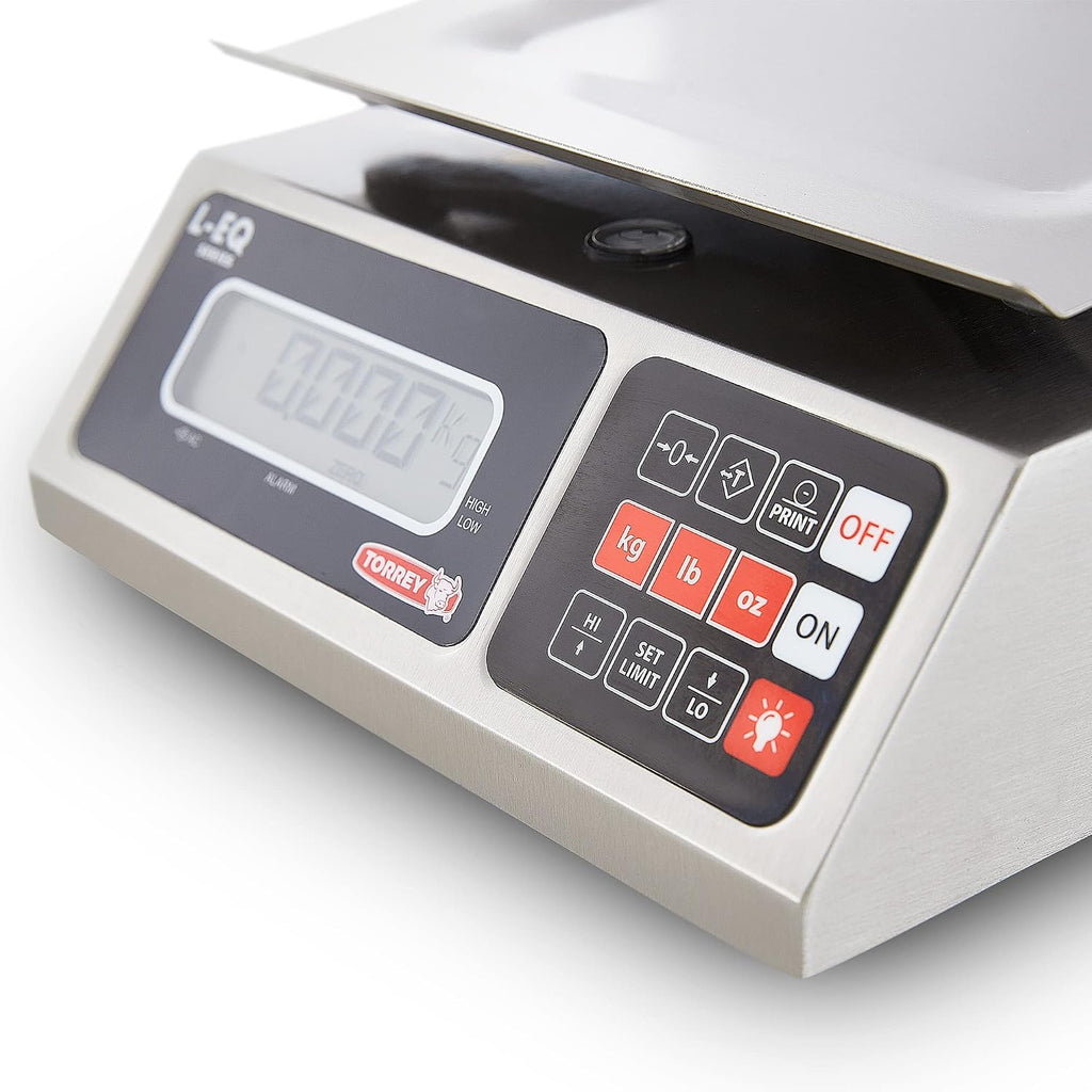 LEQ 5/10 High Precision Digital Portion Control Scale, Stainless Steel Construction, 5 kg/10 lb. Capacity