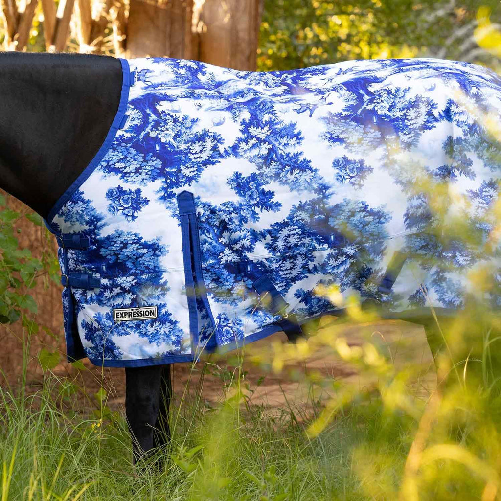 Expression 1200 Denier Standard Neck Turnout Sheet, 87" - 0g Lightweight Waterproof Horse Blanket, Breathable Outdoor
