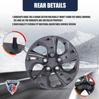 15" Hubcaps for 2013-2015 Civic, PP Material, 4 PCS, Black Lacquer