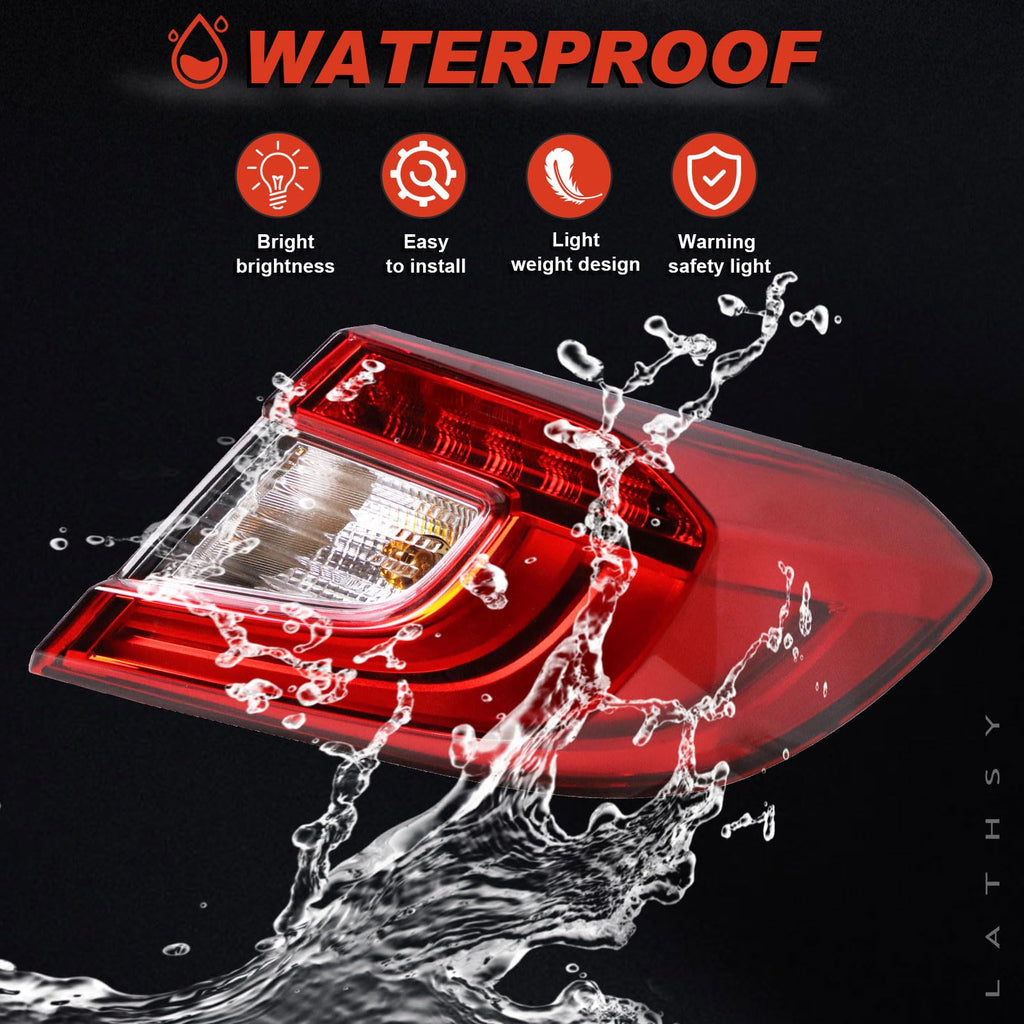 LED Tail Light Compatible With 2018-2022 Honda Accord Sedan Outer Passenger