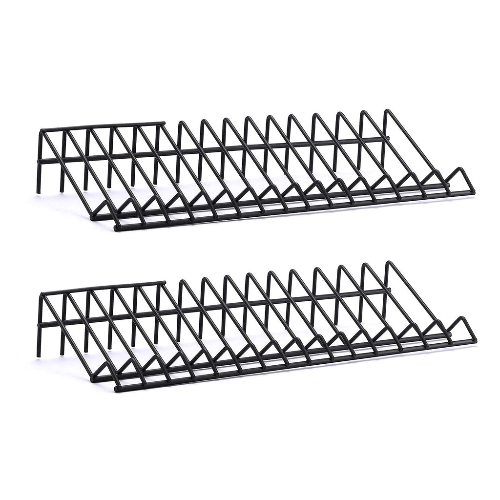 Plier Organizer Rack, 2 Pack, Stores Spring Loaded, Black, 15-Slot Plier Rack, Keep Pliers Organized in Tool Drawer