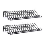 Plier Organizer Rack, 2 Pack, Stores Spring Loaded, Black, 15-Slot Plier Rack, Keep Pliers Organized in Tool Drawer
