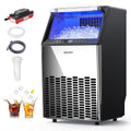 Under Counter Ice Maker, Drain Pump, 120 Lbs/24H, 33 Lbs Bin