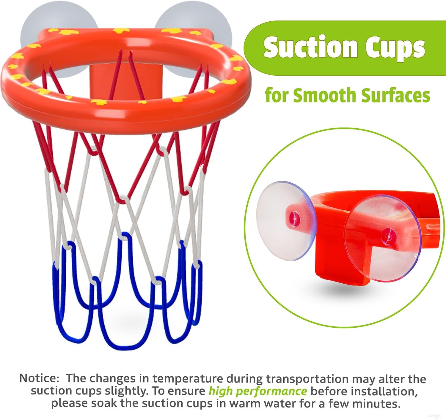 Bath Toys - Bathtub Basketball Hoop for Kids Toddlers - Mold Free Bath Toys with Suction Cup & 3 No Hole Balls