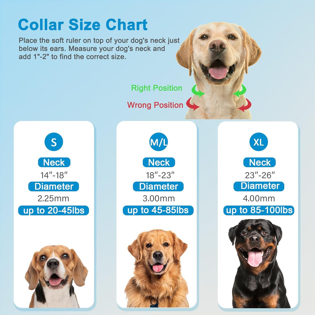 Prong Collar for Dogs, Dog Training Collar for Small Medium Large Dogs | Pinch Collar, Adjustable Size, No Pull