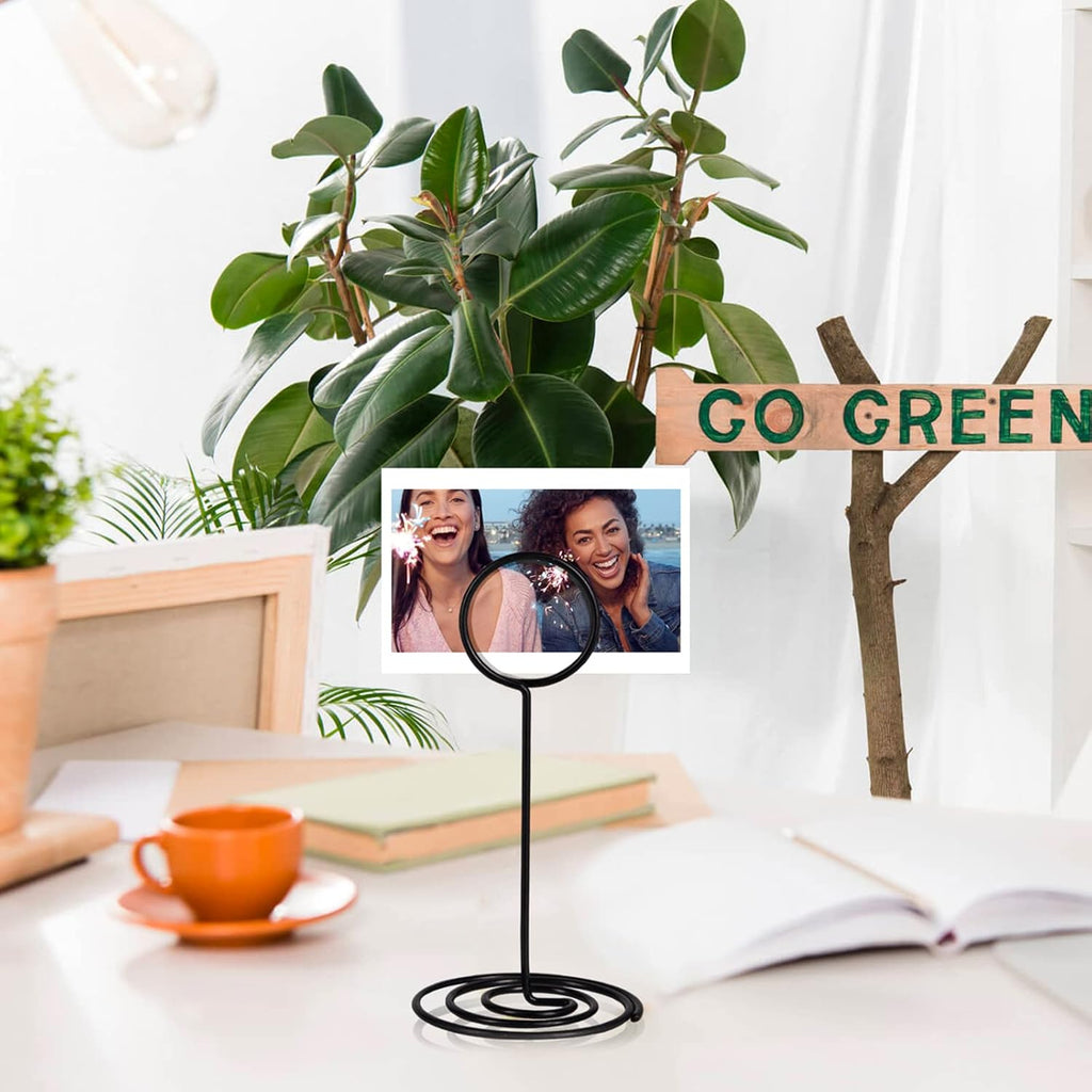 Table Number Holders, Simple Sign Stand Place Card Holder, Delicate Name Reusable Picture Memo Note Holder for
