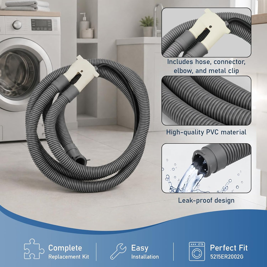 5215ER2002G Washer Drain Hose Assembly for LG Kenmore Front Washing Machine