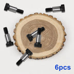 6Pcs Alloy Steel Shoulder Bolt 1/4" Shoulder Dia,1/2" Shoulder Length,10-24 UNC Thread