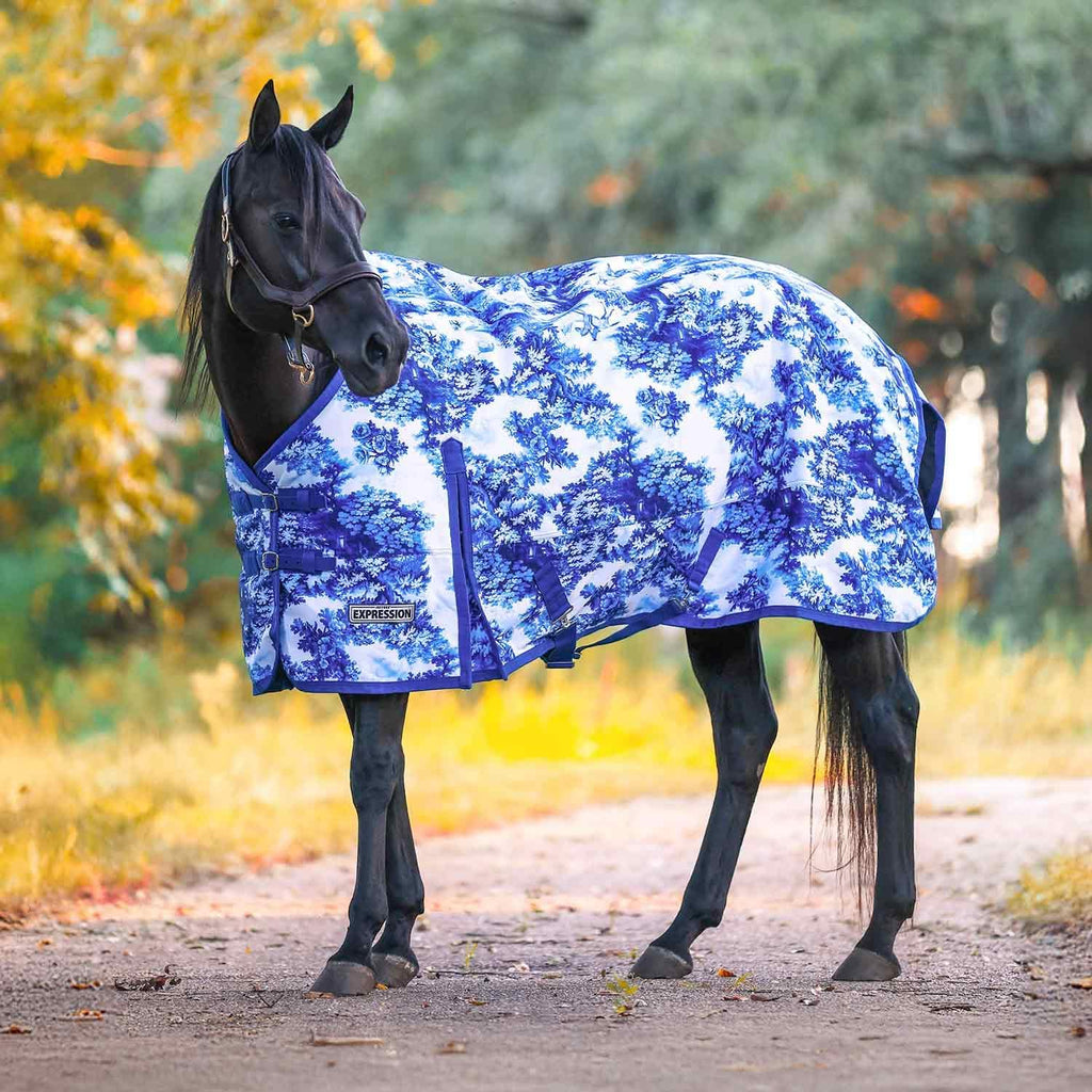 Expression 1200 Denier Standard Neck Turnout Sheet, 87" - 0g Lightweight Waterproof Horse Blanket, Breathable Outdoor