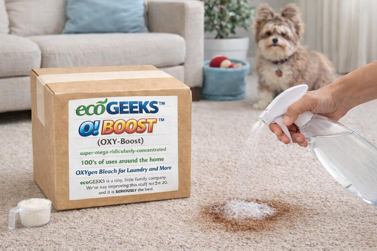 OXY-BOOST Oxygen Bleach 20LB Bulk Packaged by ecoGeeks
