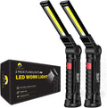 Tool Gifts for Men Dad Him, Rechargeable Work Lights, LED Work Light with Magnetic Base & Hanging Hook, 360°Rotate