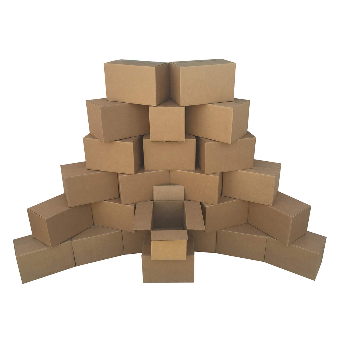 Cardboard Moving Boxes - 25-Pack, Small, 16" x 10" x 10", Brown