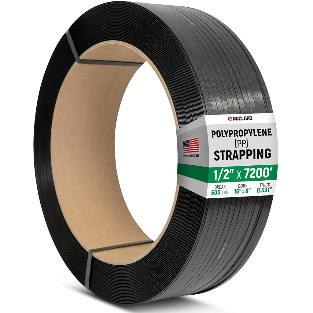 1/2" x 7200' Heavy-Duty Polypropylene (PP) Strapping Coil 0.031" Thick