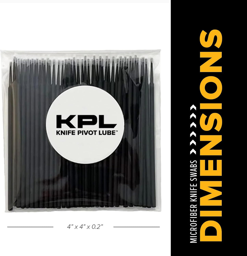 KPL MicroFiber Knife Care Detail Swabs - Ultra-Precision Detailing Probes for Knife, Kitchen Cleaning Supplies