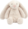 Bunny Buddy Squeaky Plush Dog Toy - Beige, Medium