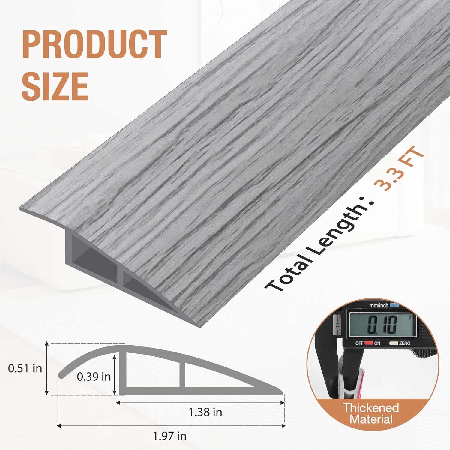 Floor Transition Strip Self Adhesive Vinyl Door Threshold Strip