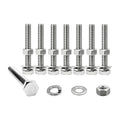 5/16-18 x 2-1/2" Hex Bolt Set with Nuts, Flat & Lock Washers - 304 SS