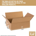 Bundle Of 25 Basic Corrugated Shipping Boxes (12 x 8 x 4")