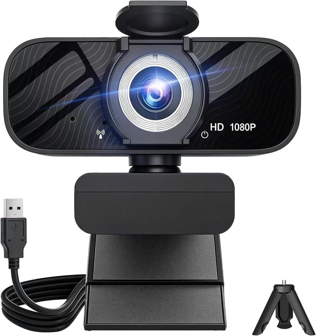 HD Pro PC Webcam, Full HD 1080p/30fps Video, Clear Audio, 120° FOV, Light Correction, Works with Microsoft Teams