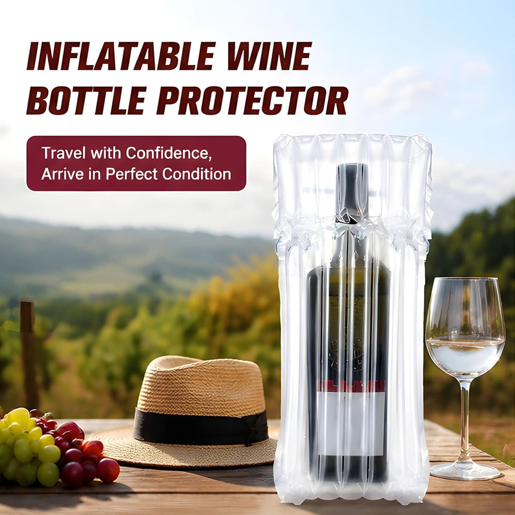 Packing Sleeve Inflatable Wine Protector Bag with Air Column