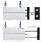 TAILONZ TN20-75 20mm x 75mm Double-Rod Cylinder