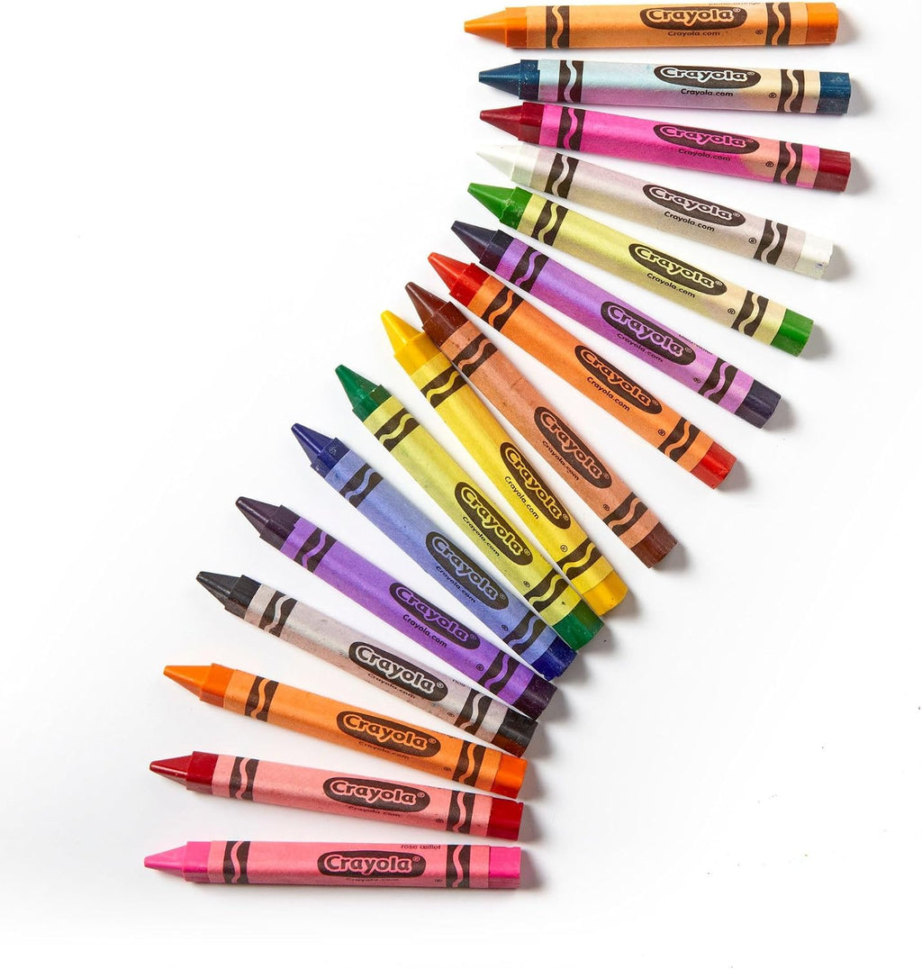 Triangular Crayon Classpack (256ct), 16 Colors, Bulk Toddler Crayons, Teacher Classroom Must Haves, School Supplies