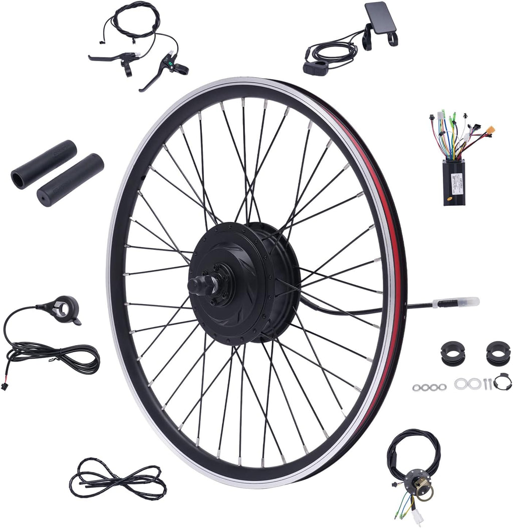 Ebike Conversion Kit for Electric Bike, 24" Rear Wheel Electric Bicycle Hub Motor Kit 36V 500W Electric Bike