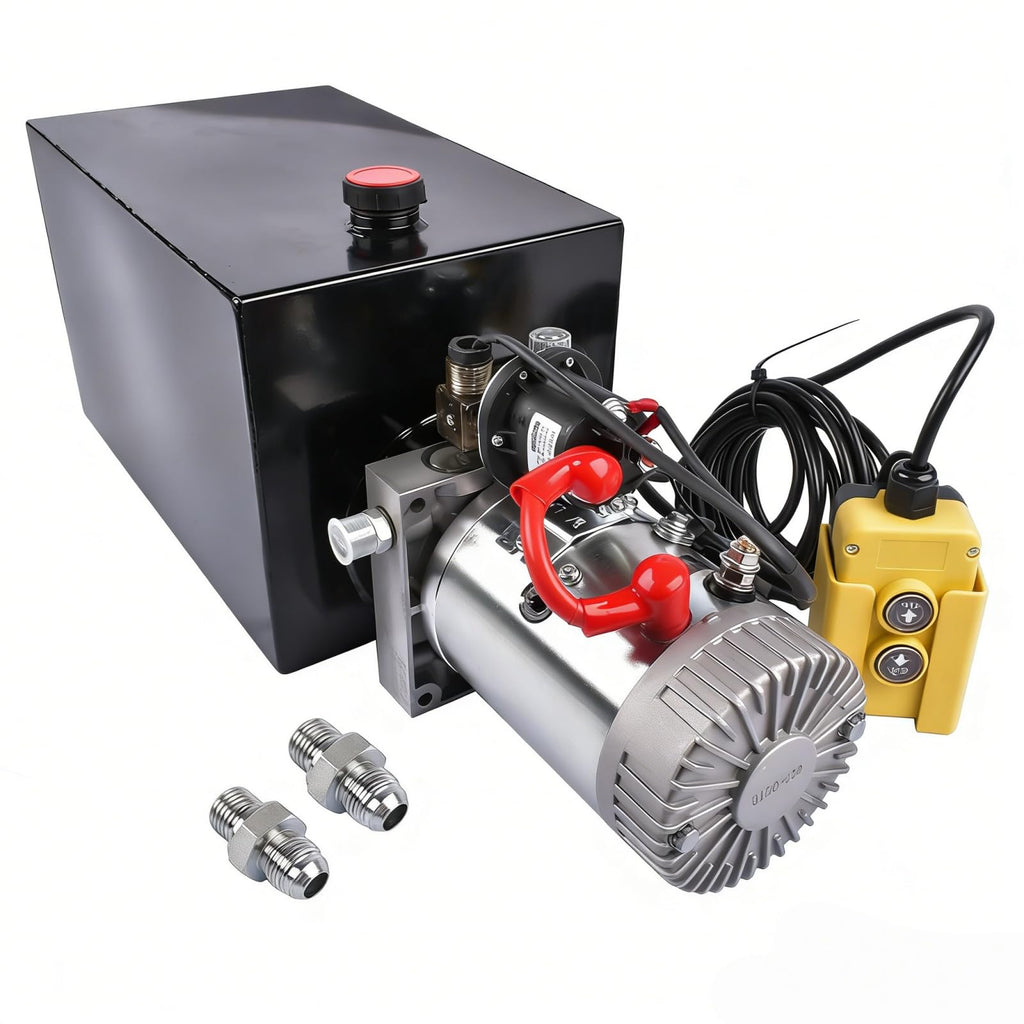 Single Acting Hydraulic Pump 12V DC, 15 Quart, 3200 PSI