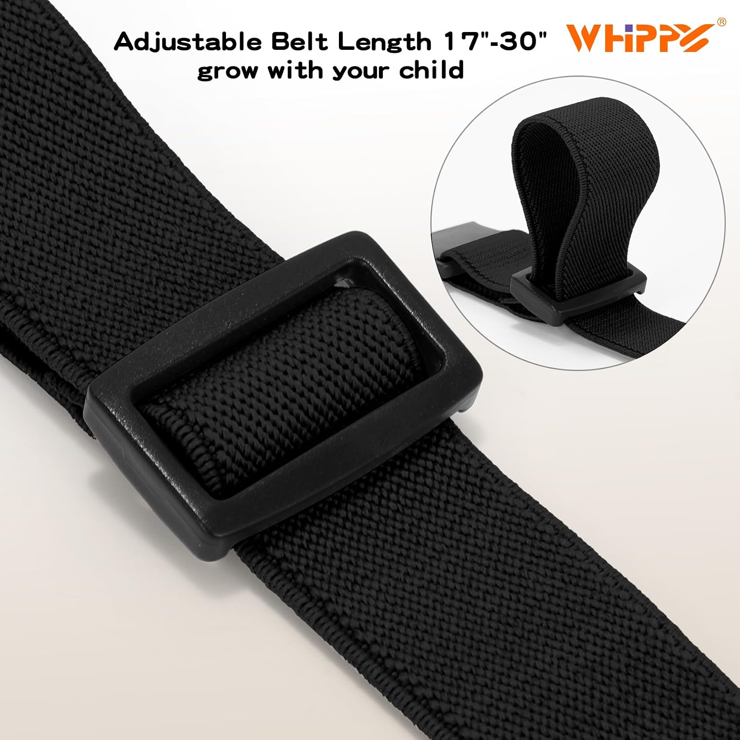 Elastic Kids Belt for Boys Girls - Stretch Invisible Belt with Adjustable Clip Buckle Latch Belts for School Sports