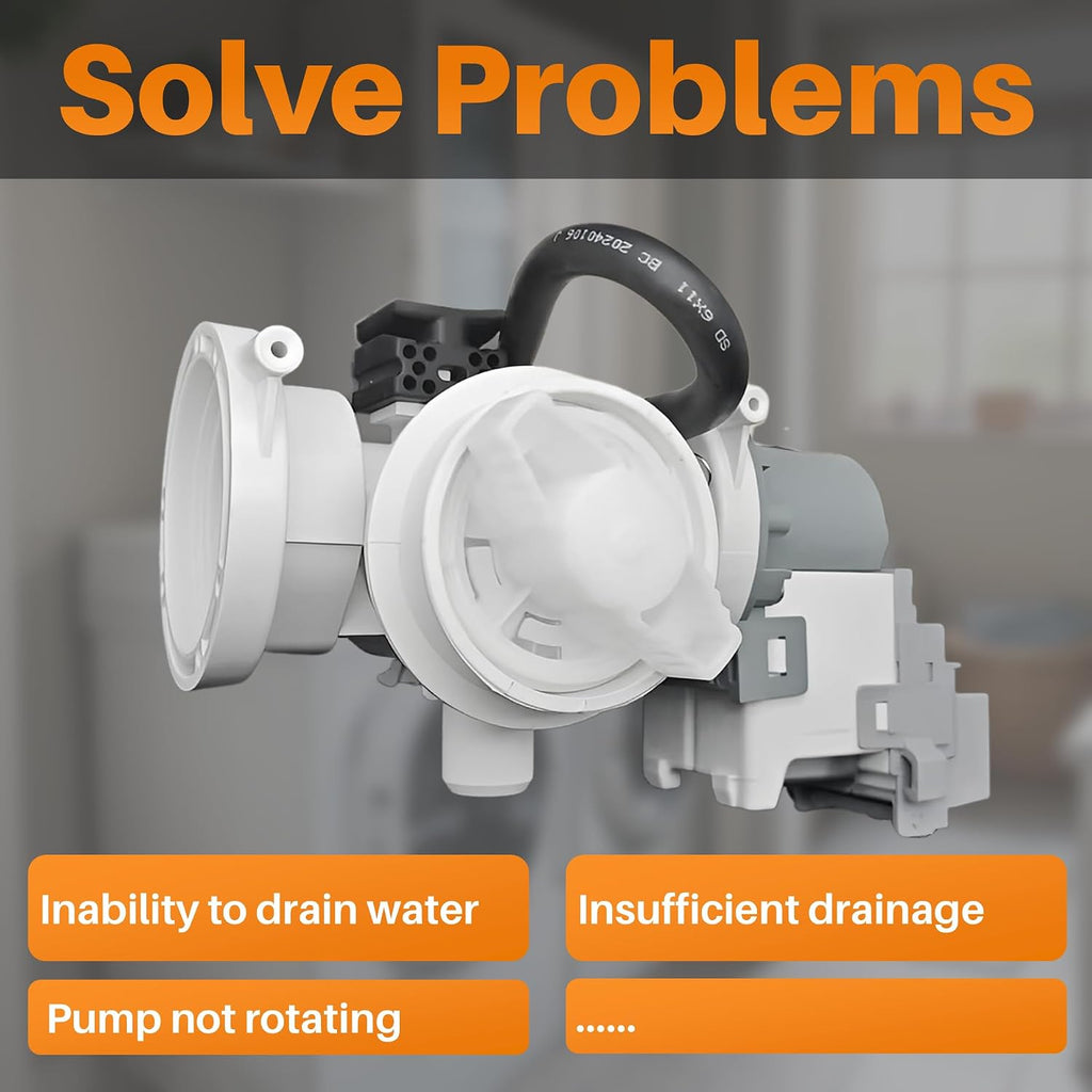Washer Drain Pump Fit for samsung WF45B6300AP/US WF45B6300AC/US, etc.