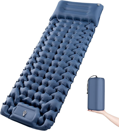 Sleeping Pad Camping, Ultra Lightweight & Compact Mattress for Outdoor & Indoor, Portable Sleeping Mat with Built-in