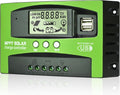 100A MPPT Solar Charge Controller 12v/24v Current Auto Focus MPPT Tracking Charge with LCD Display Dual USB Solar