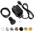 Sink Top Air Switch Kit Garbage Disposal Part by CLEESINK (SHORT/2.5", Black)