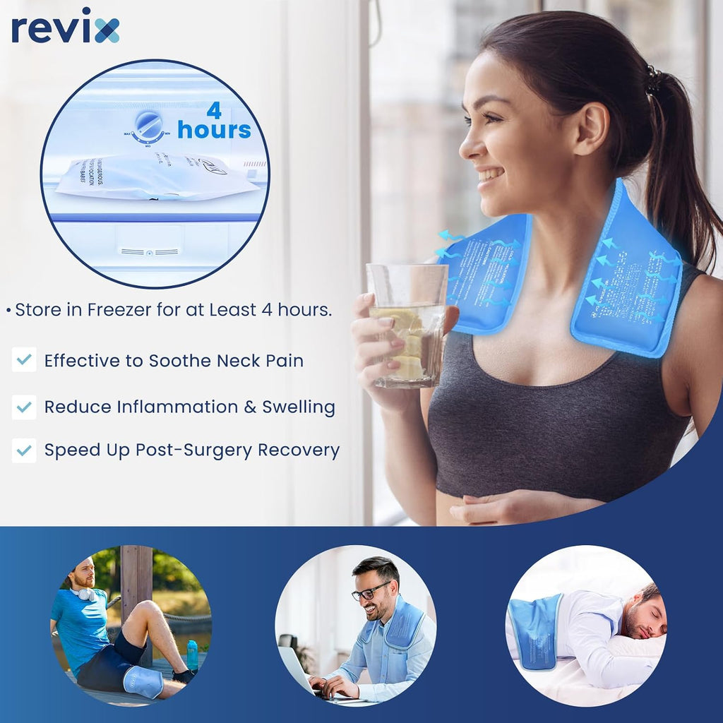 Neck Ice Pack Wrap – Reusable Hot Cold Gel Pack for Neck and Shoulder